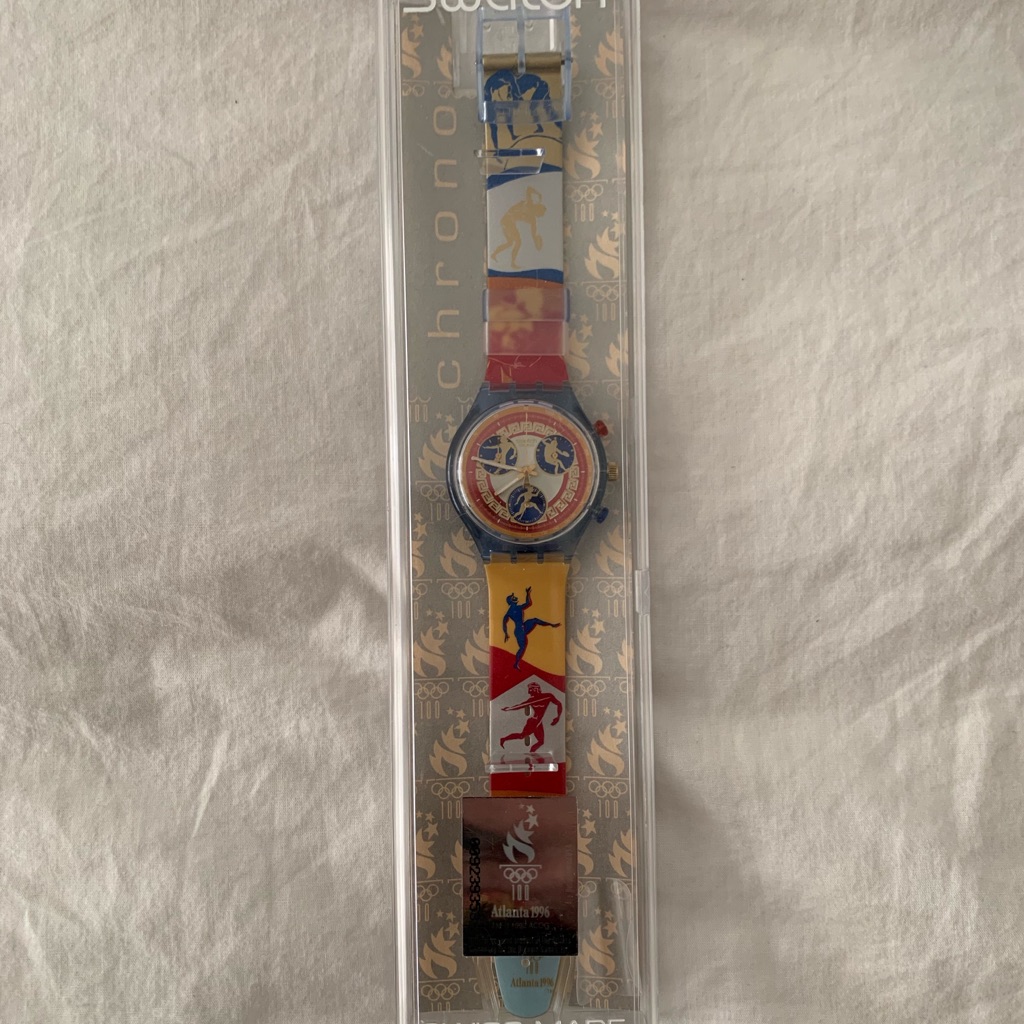 Vintage 1996 Olympics Swatch Watch
